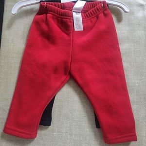 *nd red cozy leggings